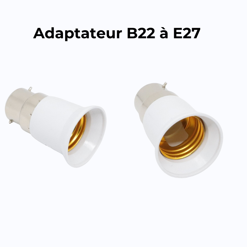 Adaptateur B22 à E27